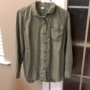 Old Navy Olive Green Button Down